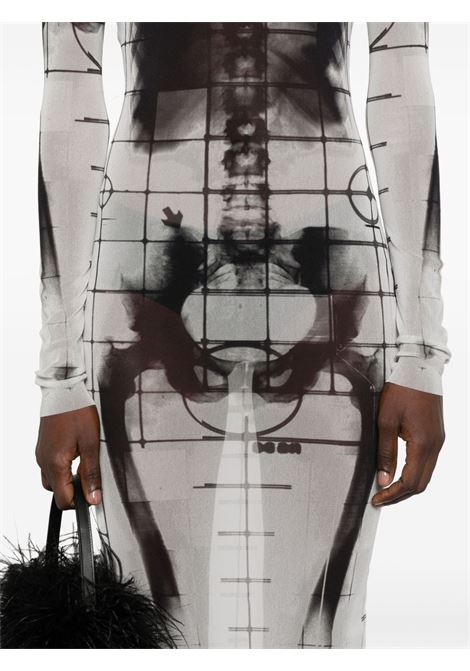 squeletor long dress woman white JEAN PAUL GAULTIER | 25/33-F-RO309-T5800100